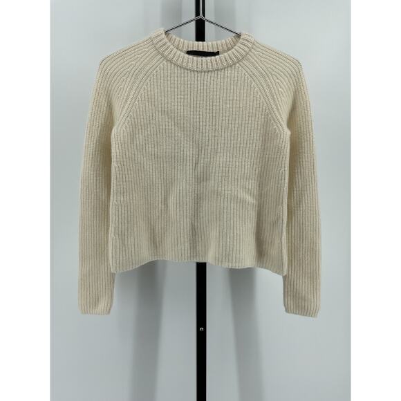 Jenni Kayne 'Fisherman' Ivory Cashmere Sweater Size XS - Picture 2 of 6